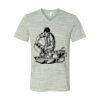 White Marble Unisex Jersey Short-Sleeve V-Neck T-Shirt Thumbnail