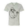 White Marble Unisex Jersey Short-Sleeve V-Neck T-Shirt Thumbnail