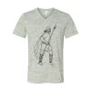 White Marble Unisex Jersey Short-Sleeve V-Neck T-Shirt Thumbnail