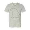 White Marble Unisex Jersey Short-Sleeve V-Neck T-Shirt Thumbnail