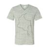 White Marble Unisex Jersey Short-Sleeve V-Neck T-Shirt Thumbnail