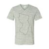 White Marble Unisex Jersey Short-Sleeve V-Neck T-Shirt Thumbnail