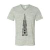 White Marble Unisex Jersey Short-Sleeve V-Neck T-Shirt Thumbnail
