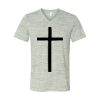 White Marble Unisex Jersey Short-Sleeve V-Neck T-Shirt Thumbnail