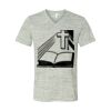 White Marble Unisex Jersey Short-Sleeve V-Neck T-Shirt Thumbnail