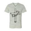 White Marble Unisex Jersey Short-Sleeve V-Neck T-Shirt Thumbnail
