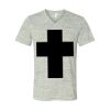 White Marble Unisex Jersey Short-Sleeve V-Neck T-Shirt Thumbnail