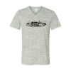 White Marble Unisex Jersey Short-Sleeve V-Neck T-Shirt Thumbnail