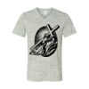 White Marble Unisex Jersey Short-Sleeve V-Neck T-Shirt Thumbnail