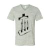 White Marble Unisex Jersey Short-Sleeve V-Neck T-Shirt Thumbnail
