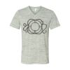 White Marble Unisex Jersey Short-Sleeve V-Neck T-Shirt Thumbnail