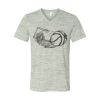 White Marble Unisex Jersey Short-Sleeve V-Neck T-Shirt Thumbnail