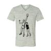 White Marble Unisex Jersey Short-Sleeve V-Neck T-Shirt Thumbnail
