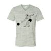 White Marble Unisex Jersey Short-Sleeve V-Neck T-Shirt Thumbnail