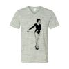 White Marble Unisex Jersey Short-Sleeve V-Neck T-Shirt Thumbnail