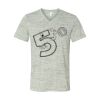 White Marble Unisex Jersey Short-Sleeve V-Neck T-Shirt Thumbnail