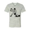 White Marble Unisex Jersey Short-Sleeve V-Neck T-Shirt Thumbnail