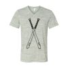 White Marble Unisex Jersey Short-Sleeve V-Neck T-Shirt Thumbnail