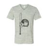 White Marble Unisex Jersey Short-Sleeve V-Neck T-Shirt Thumbnail