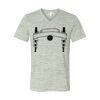 White Marble Unisex Jersey Short-Sleeve V-Neck T-Shirt Thumbnail