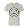 White Marble Unisex Jersey Short-Sleeve V-Neck T-Shirt Thumbnail