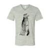 White Marble Unisex Jersey Short-Sleeve V-Neck T-Shirt Thumbnail