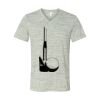 White Marble Unisex Jersey Short-Sleeve V-Neck T-Shirt Thumbnail