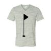 White Marble Unisex Jersey Short-Sleeve V-Neck T-Shirt Thumbnail