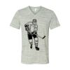 White Marble Unisex Jersey Short-Sleeve V-Neck T-Shirt Thumbnail
