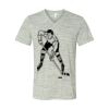 White Marble Unisex Jersey Short-Sleeve V-Neck T-Shirt Thumbnail