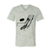 White Marble Unisex Jersey Short-Sleeve V-Neck T-Shirt Thumbnail