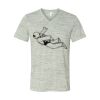 White Marble Unisex Jersey Short-Sleeve V-Neck T-Shirt Thumbnail