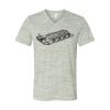 White Marble Unisex Jersey Short-Sleeve V-Neck T-Shirt Thumbnail