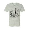 White Marble Unisex Jersey Short-Sleeve V-Neck T-Shirt Thumbnail