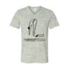 White Marble Unisex Jersey Short-Sleeve V-Neck T-Shirt Thumbnail