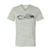 White Marble Unisex Jersey Short-Sleeve V-Neck T-Shirt Thumbnail