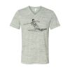 White Marble Unisex Jersey Short-Sleeve V-Neck T-Shirt Thumbnail