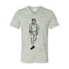 White Marble Unisex Jersey Short-Sleeve V-Neck T-Shirt Thumbnail