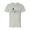White Marble Unisex Jersey Short-Sleeve V-Neck T-Shirt Thumbnail