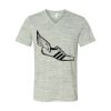 White Marble Unisex Jersey Short-Sleeve V-Neck T-Shirt Thumbnail