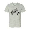 White Marble Unisex Jersey Short-Sleeve V-Neck T-Shirt Thumbnail