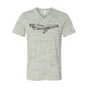 White Marble Unisex Jersey Short-Sleeve V-Neck T-Shirt Thumbnail