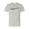 White Marble Unisex Jersey Short-Sleeve V-Neck T-Shirt Thumbnail