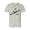 White Marble Unisex Jersey Short-Sleeve V-Neck T-Shirt Thumbnail