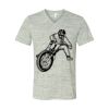White Marble Unisex Jersey Short-Sleeve V-Neck T-Shirt Thumbnail