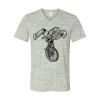 White Marble Unisex Jersey Short-Sleeve V-Neck T-Shirt Thumbnail