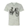 White Marble Unisex Jersey Short-Sleeve V-Neck T-Shirt Thumbnail