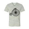 White Marble Unisex Jersey Short-Sleeve V-Neck T-Shirt Thumbnail