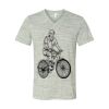 White Marble Unisex Jersey Short-Sleeve V-Neck T-Shirt Thumbnail