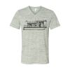 White Marble Unisex Jersey Short-Sleeve V-Neck T-Shirt Thumbnail